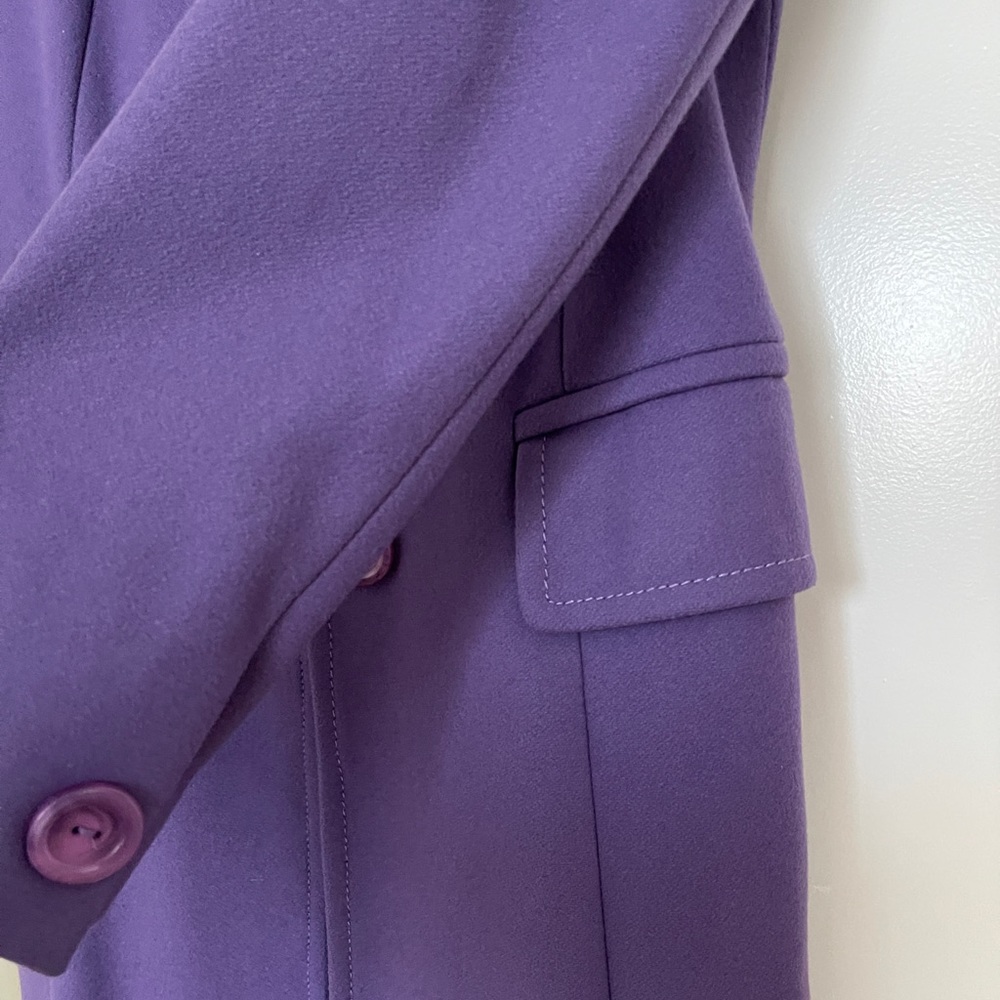 United colors of Benetton purple wool jacket in new condition in royal purple